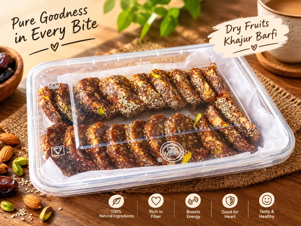 Jyotiraj Dry Fruits Khajur Barfi