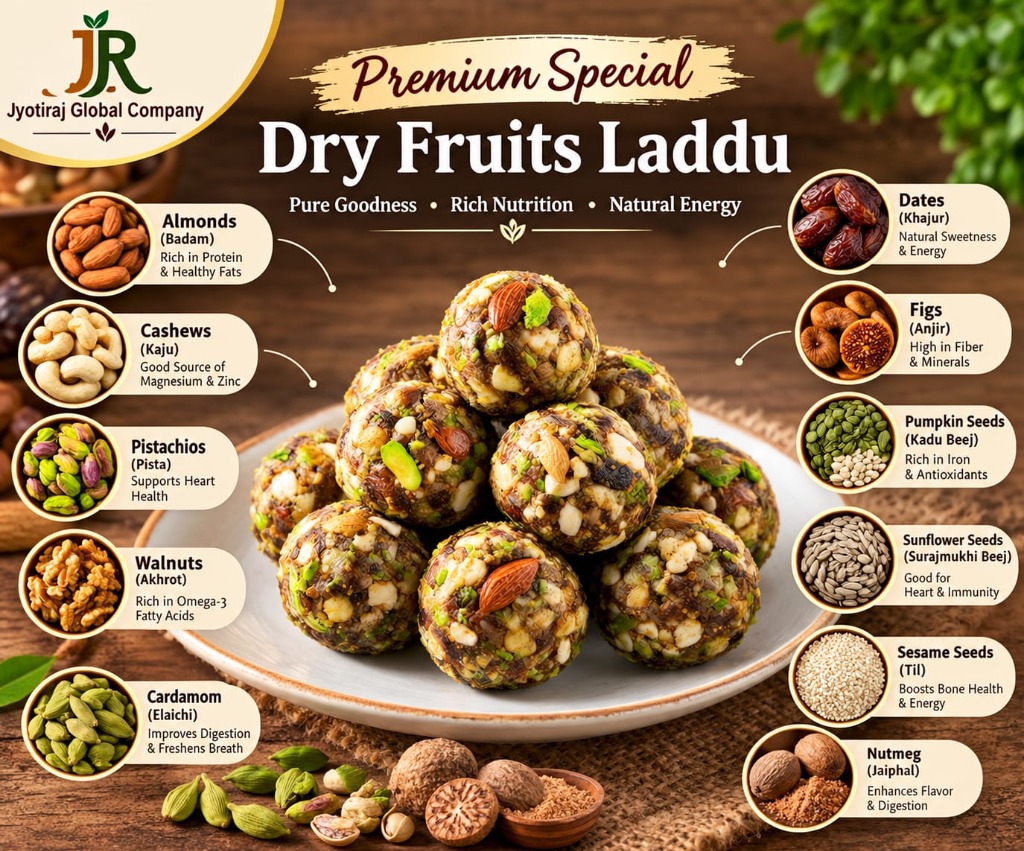 Jyotiraj Premium Special Dry Fruits Laddu
